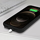 Avizar Coque Apple iPhone 12 Pro Max Rigide avec Batterie 6000mAh Soft touch Noir pas cher
