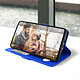 Acheter Avizar Housse Samsung Galaxy A53 5G avec Clapet Double Fenêtre Support Vidéo bleu