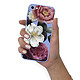 LaCoqueFrançaise Coque iPhone 7/8/ iPhone SE 2020 Silicone Liquide Douce lilas Fleurs roses pas cher