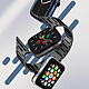 Acheter Avizar Bracelet pour Apple Watch 41mm et 40mm et 38 mm Maillons en Acier Inoxydable a Boucle Papillon  Noir