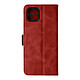 Avizar Étui pour Honor X8 Portefeuille Double languette magnétique Fonction Support  rouge Etui portefeuille conçue pour votre Honor X8