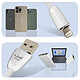 Acheter LinQ Câble USB vers Lightning 3A Charge et Synchro Rapide 1,2m Blanc