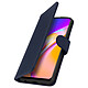 Avizar Étui pour Oppo A94 5G Clapet Portefeuille Support Vidéo  Bleu Nuit - Étui violet de la série Chesterfield spécialement conçu pour Oppo A94 5G