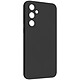 Avizar Coque pour Samsung Galaxy S24 Semi-rigide Mat Anti-traces Dragonne Noir Recouverte de silicone soft touch offrant une sensation agréable au toucher