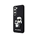 Karl Lagerfeld Coque pour Samsung Galaxy S23 Saffiano Karl & Choupette NFT Noir Coque conçue sur mesure pour Samsung Galaxy S23