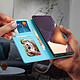 Avizar Housse Samsung Galaxy Note 20 Ultra Porte-carte Support Vidéo Dragonne bleu pas cher