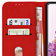 Avizar Étui Samsung Galaxy S20 FE Housse Intégrale Porte-carte Fonction Support rouge pas cher