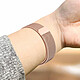 Avis Avizar Bracelet pour Oppo Watch 3 Pro Acier Inoxydable Milanais Magnétique  Rose Gold