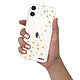 Evetane Coque iPhone 12 mini silicone transparente Motif Marguerite ultra resistant pas cher