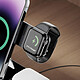 LinQ Station de charge 3 en 1 iPhone MagSafe 15W, AirPods, Apple Watch  Noir pas cher