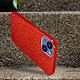 Avizar Coque iPhone 13 Mini Paillette Amovible Silicone Semi-rigide rouge pas cher