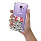 Evetane Coque Samsung Galaxy S9 anti-choc souple angles renforcés transparente Motif Leopard Couronne pas cher