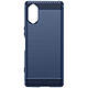 Avizar Coque pour Sony Xperia 5 V Effet Carbone Silicone Flexible Antichoc  Bleu Nuit - Coque en silicone gel flexible série Classic Carb, conçue pour votre Sony Xperia 5 V