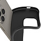 Moxie Coque pour iPhone 15 Pro Silicone Ultra-fine 0.25mm Finition Mate Noir pas cher
