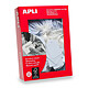 APLI Boite de 500 étiquettes bijouterie à fil 36x53 mm blanc Machine/Etiquette de prix