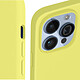 Acheter Avizar Coque pour iPhone 15 Pro Max Silicone Semi-rigide Finition Douce au Toucher Fine  Jaune