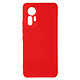 Avizar Coque pour Xiaomi 12 Lite Silicone Semi-rigide Finition Soft-touch Fine  rouge - Coque de protection spécialement conçue pour Xiaomi 12 Lite