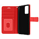 Avizar Housse Xiaomi Redmi Note 10s et Note 10 Porte-carte Fonction Support Vidéo Rouge - Préserve efficacement votre smartphone contre les chocs et les rayures du quotidien.