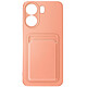 Avizar Coque pour Xiaomi Redmi 13C Porte-carte Souple Anti-traces Rose Poudré Fabriquée en silicone souple, assurant une protection efficace contre les chocs et les rayures