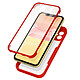 Avizar Coque 360° pour iPhone 11 Dos Rigide Protection Écran Souple Coins Renforcés  Contour rouge - Coque de protection spécifique à votre iPhone 11