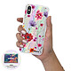 Acheter Evetane Coque iPhone X/XS silicone fond holographique Fleurs Multicolores Design