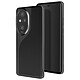 Avizar Coque pour Honor 200 Pro Silicone Souple Finition Cuir Vegan Chic Noir Style chic et moderne qui revitalise l'apparence de votre téléphone