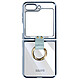 Avizar Coque anneau pour Samsung Galaxy Z Flip 5 Polycarbonate  Bleu - Coque anneau collection Ring Case bleu, pour votre Samsung Galaxy Z Flip 5