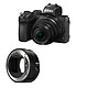 NIKON Z50 + Z 16-50 + Adaptateur FTZ II PROMO GARANTIE 3 ans. MATERIEL PROVENANCE NIKON FRANCE. Emballage securisé de vos commandes. Livré avec Facture dont TVA.