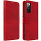 Avizar Housse Samsung Galaxy S20 FE Folio Vintage Porte-carte Fonction Support Rouge - Housse de protection spécialement conçue pour Samsung Galaxy S20 FE