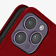 Acheter Avizar Housse pour iPhone 14 Pro Max Cuir premium Porte-carte Fonction Support vidéo  rouge