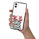 Evetane Coque iPhone 12 Mini Coque Soft Touch Glossy Leopard Couronne Design pas cher