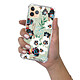 LaCoqueFrançaise Coque iPhone 11 Pro anti-choc souple angles renforcés transparente Motif Fleurs vert d'eau pas cher