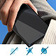 Acheter Avizar Verre Trempé pour Samsung S24 Ultra Bord Adhésif Anti-rayures 9H Noir