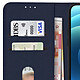 Avizar Étui Apple iPhone 12 Mini Protection avec Porte-carte Fonction Support bleu pas cher