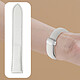 Avizar Bracelet pour Galaxy Watch 5 / 5 Pro / 4 Cuir Fermoir Boucle Magnétique  blanc pas cher