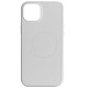 Avizar Coque Magsafe pour iPhone 15 Plus Silicone Souple Soft touch  Gris clair - Coque de protection série Fast Mag Cover, conçue pour Apple iPhone 15 Plus