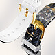 Avizar Bracelet pour Apple Watch 41 / 40 / 38 mm Silicone à Motif Marbre Noir pas cher