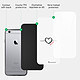 Acheter LaCoqueFrançaise Coque iPhone 6/6S Coque Soft Touch Glossy Coeur Noir Amour Design