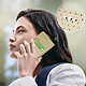 Avis Avizar Etui à Pois pour Smartphone 5,3 à 5,5 Clapet Portefeuille Support et Miroir  doré