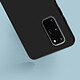 Avizar Coque Galaxy S20 Plus Semi-rigide Soft Touch Compatible QI noir pas cher