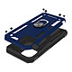 Avizar Coque pour iPhone 15 Plus Antichoc Hybride Bague Support Magnétique  Bleu nuit pas cher