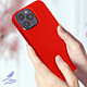 Acheter Avizar Coque pour iPhone 14 Pro Max Silicone Semi-rigide Finition Soft-touch Fine  rouge
