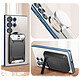 Avis Avizar Coque MagSafe pour Samsung S23 Ultra silicone protection caméra Transparent / Bleu