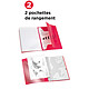OXFORD Cahier Easybook agrafé 21x29.7cm 96 pages grands carreaux 90g rouge pas cher