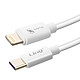 LinQ Câble USB-C vers Lightning 60W Charge et Synchro Fast Charge 3A 1.2m  Blanc Câble spécialement conçu pour le chargement et la synchronisation, marque Linq.