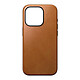 Nomad Coque Modern Cuir pour iPhone 15 Pro English Tan - Coque compatible MagSafe