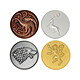 Game of Thrones - Pack 4 médaillons Sigil Limited Edition Pack de 4 médaillons Game of Thrones, modèle Sigil Limited Edition.