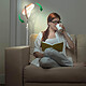4smarts Ring Light Fonction Lampe de Salon Rotatif Trépied Extensible Mobile pas cher