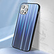 Acheter Avizar Coque iPhone 12 et 12 Pro Bi-matière Holographique Brillant Fine bleu nuit
