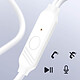 LinQ Écouteurs filaires Jack 3.5mm Kit Main Libre Micro intégré Blanc pas cher